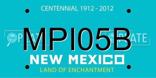 MPI05B New Mexico License Plate