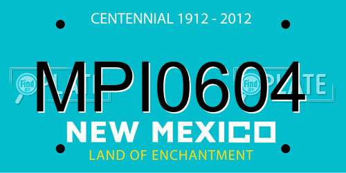 MPI0604 New Mexico License Plate