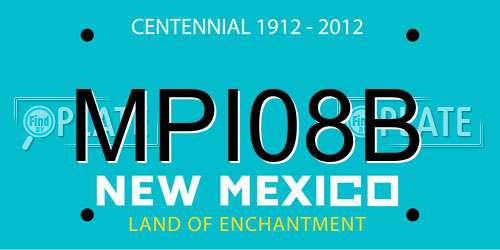 MPI08B New Mexico License Plate