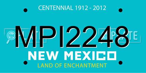 MPI2248 New Mexico License Plate