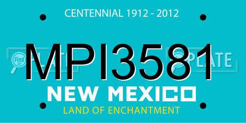 MPI3581 New Mexico License Plate