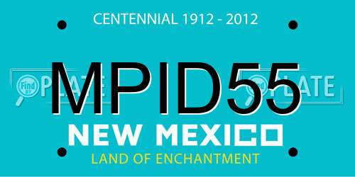 MPID55 New Mexico License Plate