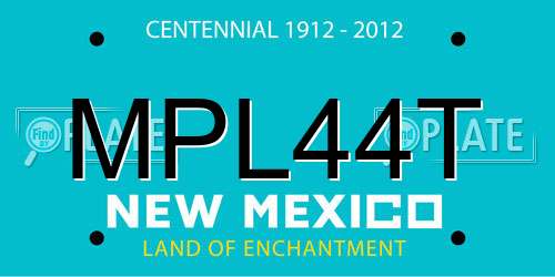 MPL44T New Mexico License Plate
