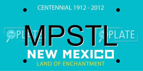 MPSTL New Mexico License Plate