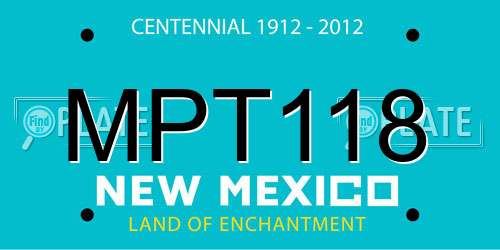 MPT118 New Mexico License Plate