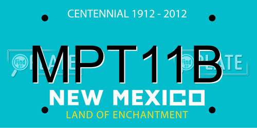MPT11B New Mexico License Plate