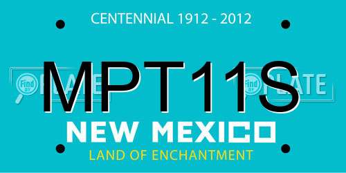MPT11S New Mexico License Plate