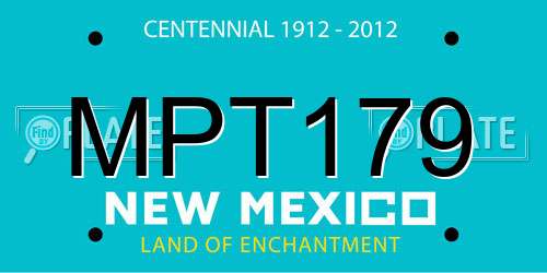 MPT179 New Mexico License Plate