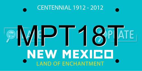 MPT18T New Mexico License Plate