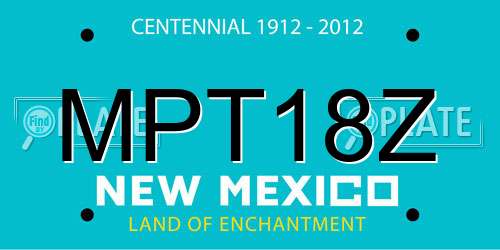 MPT18Z New Mexico License Plate