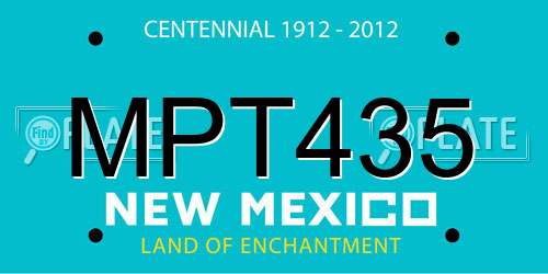 MPT435 New Mexico License Plate