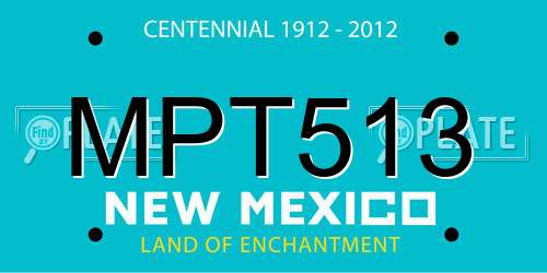 MPT513 New Mexico License Plate