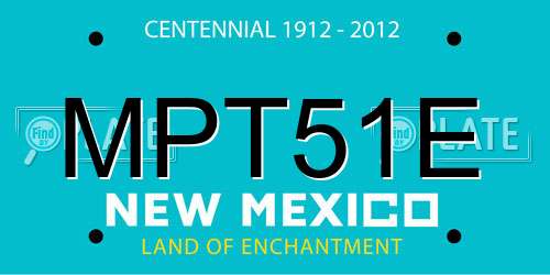 MPT51E New Mexico License Plate