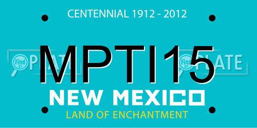 MPTI15 New Mexico License Plate