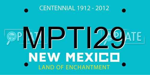 MPTI29 New Mexico License Plate