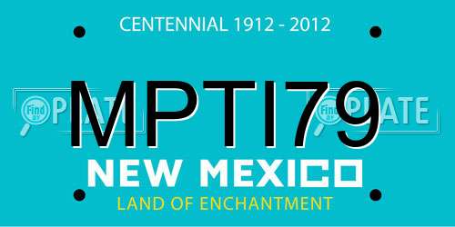 MPTI79 New Mexico License Plate