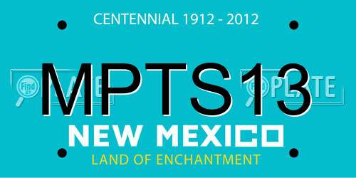 MPTS13 New Mexico License Plate