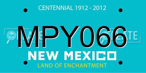 MPY066 New Mexico License Plate