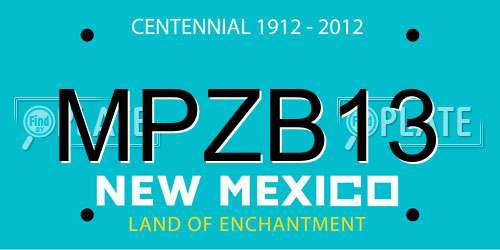 MPZB13 New Mexico License Plate