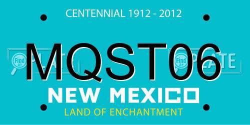 MQST06 New Mexico License Plate