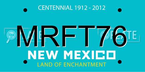 MRFT76 New Mexico License Plate