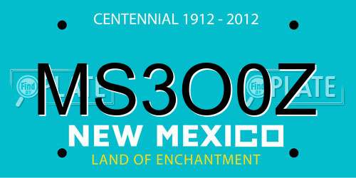 MS3O0Z New Mexico License Plate