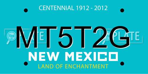 MT5T2G New Mexico License Plate