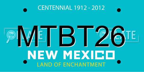 MTBT26 New Mexico License Plate