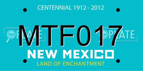 MTF017 New Mexico License Plate