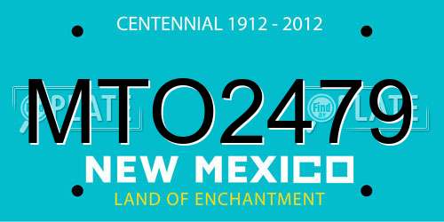 MTO2479 New Mexico License Plate