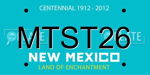 MTST26 New Mexico License Plate