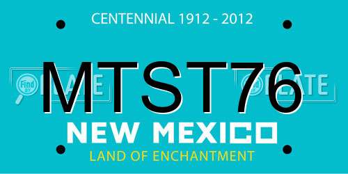 MTST76 New Mexico License Plate