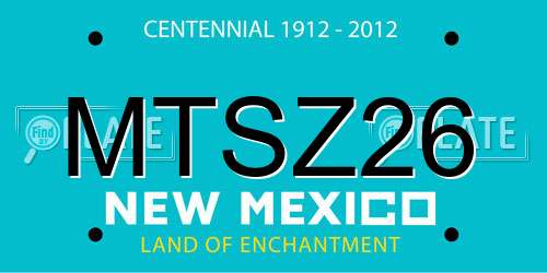 MTSZ26 New Mexico License Plate