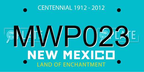MWP023 New Mexico License Plate