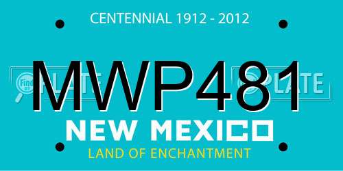 MWP481 New Mexico License Plate