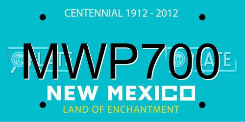 MWP700 New Mexico License Plate