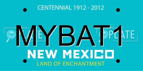 MYBAT1 New Mexico License Plate