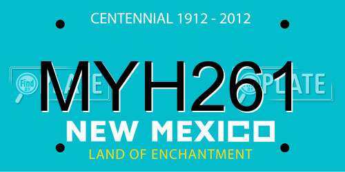 MYH261 New Mexico License Plate
