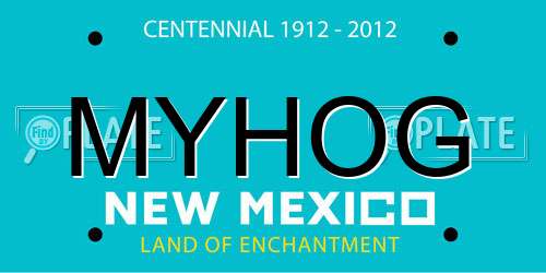 MYHOG New Mexico License Plate