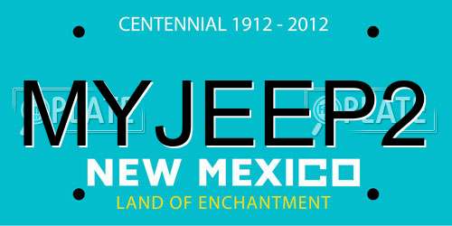 MYJEEP2 New Mexico License Plate