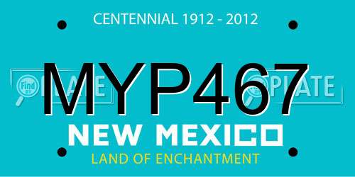 MYP467 New Mexico License Plate