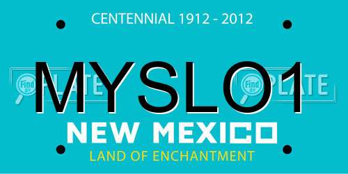 MYSLO1 New Mexico License Plate