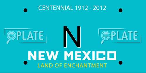 N New Mexico License Plate