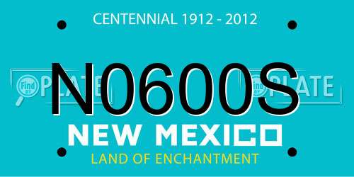 N0600S New Mexico License Plate