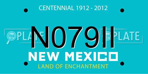 N079II New Mexico License Plate