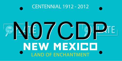 N07CDP New Mexico License Plate