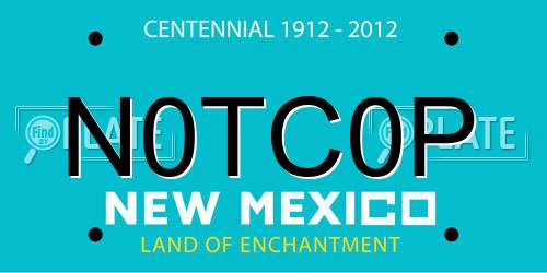 N0TC0P New Mexico License Plate