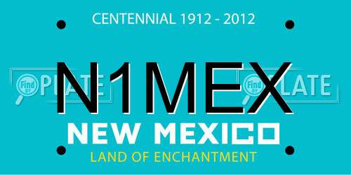 N1MEX New Mexico License Plate