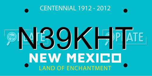 N39KHT New Mexico License Plate