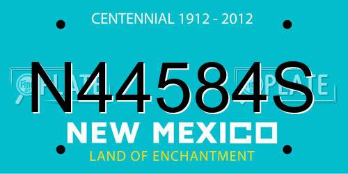 N44584S New Mexico License Plate
